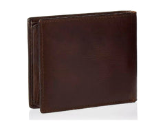 Cartera Plegable de Piel Fossil Derrick Café