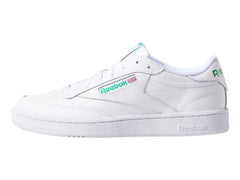 Tenis Reebok Club C 85 Blancos con Verde para Hombre