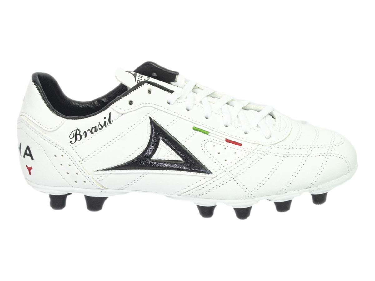 Tenis de Fútbol Pirma-Brasil Blanco y Negro para Hombre
