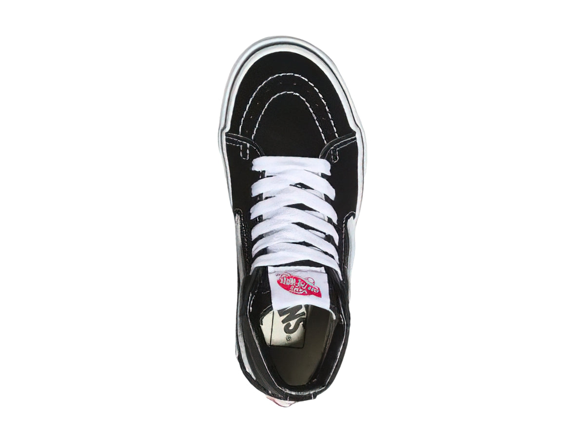 Tenis Vans Sk8-Hi Negro con Blanco para Niño