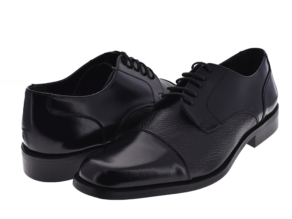 Zapatos Evolucion Negros de Cuero para Hombre