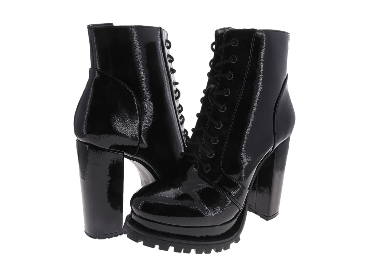 Botas Sarah Serguei Charol Negro para Mujer