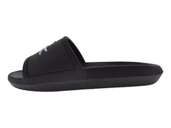 Sandalias Lacoste Croco Slide Negro para Mujer