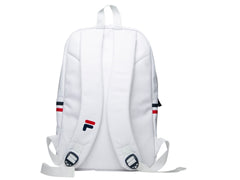 Mochila Fila Classic Blanca con Detalles Azul y Rojo