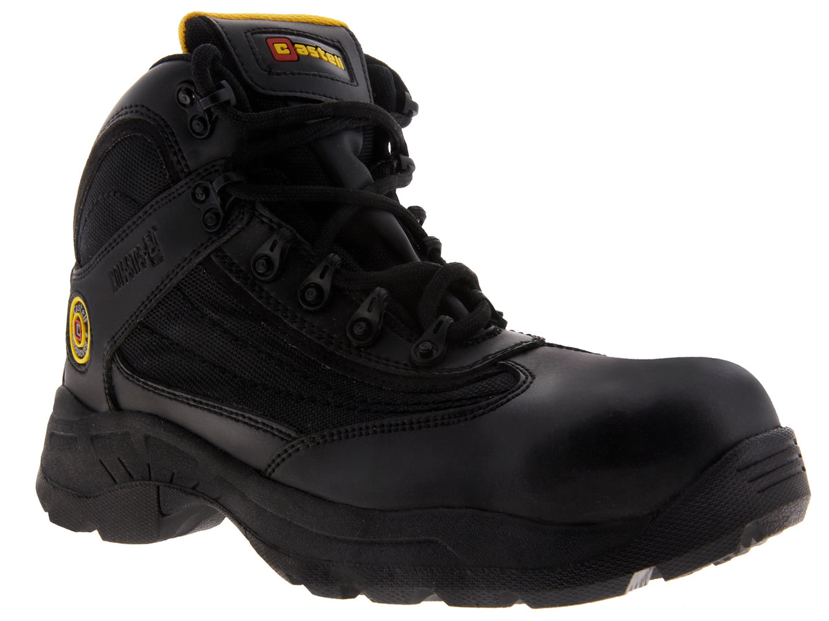 Botas Duty Gear Casco de Acero Negro para Hombre