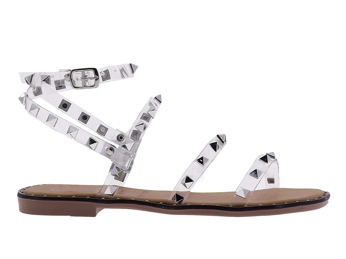 Sandalias Luna Rosa Transparentes para Mujer