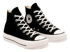 Tenis Converse CTAS Lift Hi Negros y Blancos para Mujer
