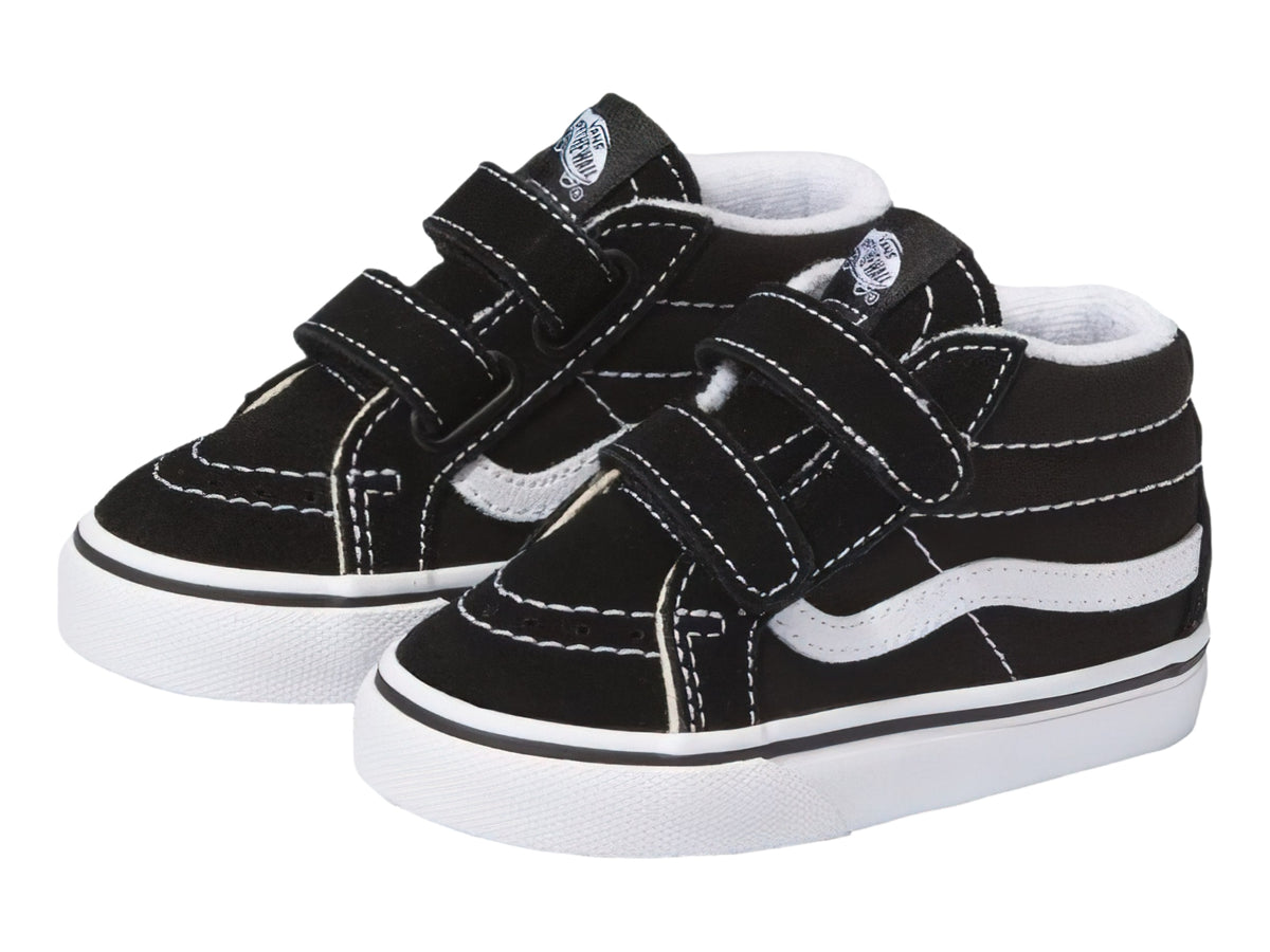 Tenis Vans Sk8 Mid Reissue Negro y Blanco para Niño