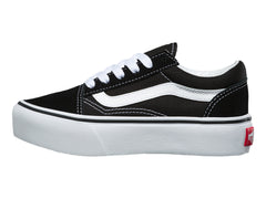 Tenis Vans Old Skool Platform Negro y Blanco para Niña