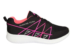 Tenis Alterno Negro con Fucsia para Mujer