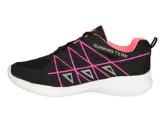 Tenis Alterno Negro con Fucsia para Mujer