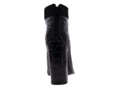 Botines OYYI Negro Efecto Lagarto para Mujer