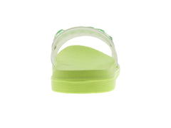 Sandalias Elega Verde Limón Transparente para Mujer
