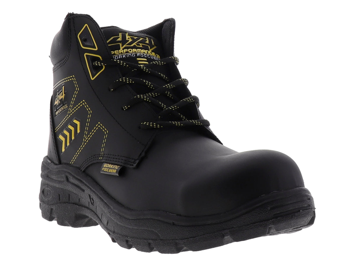 Botas 4X4 Negro con Amarillo para Hombre