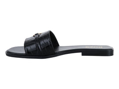 Sandalias ROZE Croco Negro para Mujer