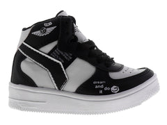 Tenis New Boys Negro y Blanco para Niño