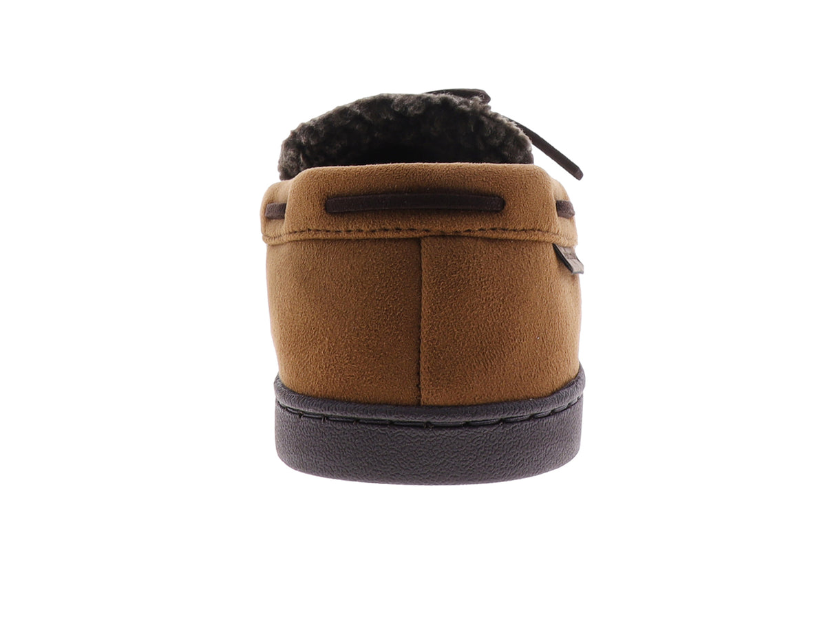 Pantuflas Dearfoams Toby Micosuede Chestnut para Hombre