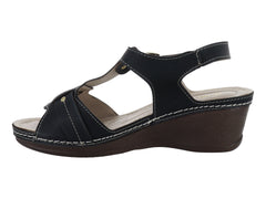 Sandalias Plataforma Meli&Ana Olmeca Negro para Mujer