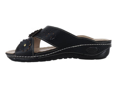Sandalias Plataforma Confort Meli&Ana Color Negro para Mujer