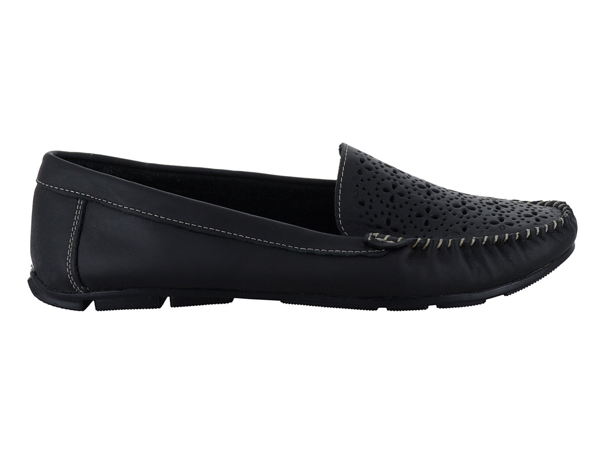 Zapatos Mocasines Driver Meli&Ana Negros para Mujer