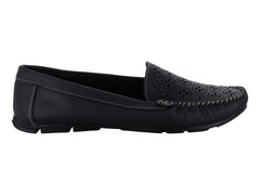 Zapatos Mocasines Driver Meli&Ana Negros para Mujer