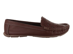 Zapatos Mocasines Driver MELI&ANA Color Tan para Mujer