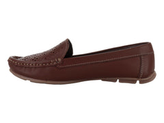 Zapatos Mocasines Driver MELI&ANA Color Tan para Mujer