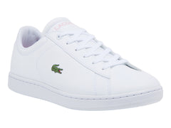 Tenis Lacoste Carnaby Evo Blanco y Rosa para Niña