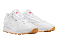 Tenis Reebok Classic Leather Blanco y Gris para Hombre