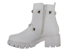 Botines Lady Paulina Blanco con Plataforma para Mujer