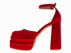 Zapatillas Luna Rosa Rojo para Mujer