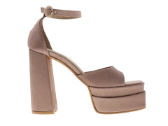 Zapatillas Luna Rosa Raso Color Maquillaje para Mujer