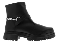 Botines Casuales Green Love Negro Napa