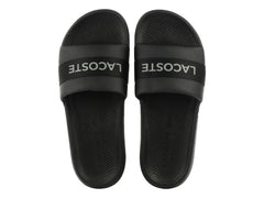 Sandalias Lacoste Croco Slide Negro para Hombre