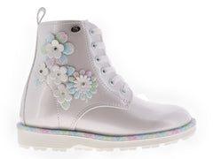 Botas Coqueta Color Perla para Niña