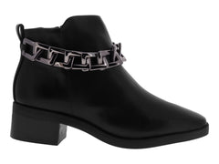 Botines Vizzano Negros con Cadena para Mujer