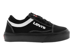 Tenis Panam Negro con Blanco para Niño
