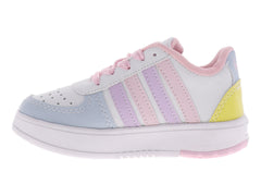 Tenis New Boys Blanco Cielo Rosa para Niña