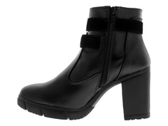 Botines Luna Rosa Negros para Mujer