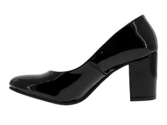 Zapatillas Luna Rosa Negro Charol para Mujer
