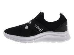 Tenis Sport Time Negro Plata para Mujer