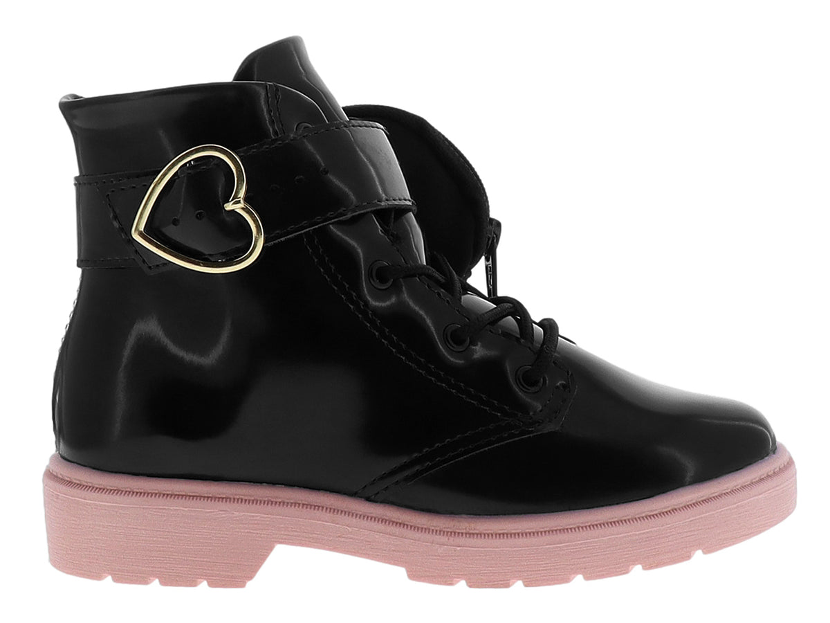 Botas Molekinha Negro Oro Rosado para Niña