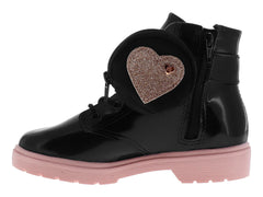 Botas Molekinha Negro Oro Rosado para Niña