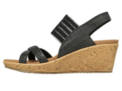 Sandalias Skechers Cali Negro para Mujer