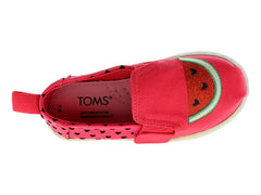Tenis TOMS Rosa con Estampado de Sandía para Niña
