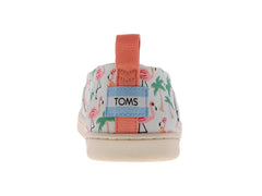 Zapatos TOMS Blanco con Flamencos para Niña