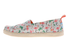 Zapatos TOMS Blanco con Flamencos para Niña