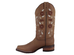 Botas Vaqueras Israel Boots Color Tan para Mujer