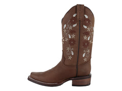Botas Vaqueras Israel Boots Color Tabaco para Mujer