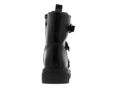 Botines Combat Roze Negros para Mujer